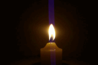 glowing candle