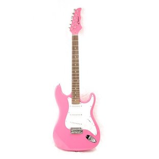 pink stratocaster guitar