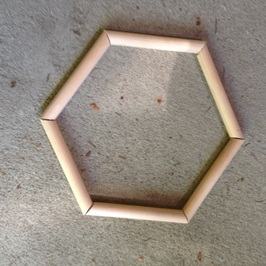 wooden hexagon